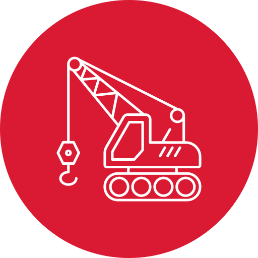 construction crane vehicle icon