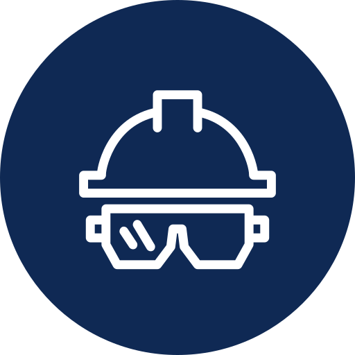 construction hat with glasses